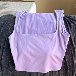 Purple square neck top